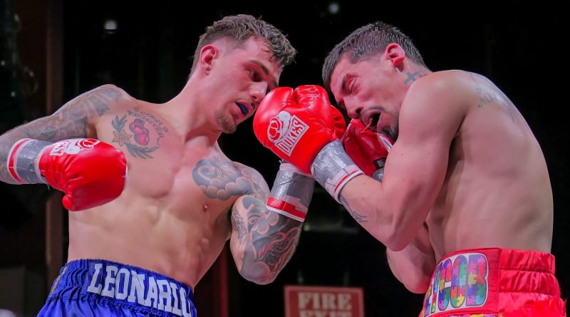 John Leonardo lands a combo on Edgar Joe Cortes
